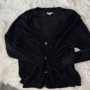 American Eagle Outfitters Midnight Black Cardigan